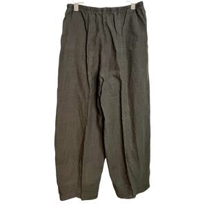 Cut Loose Green 100% Linen Breathable Lightweight Minimalist Pants Size Small